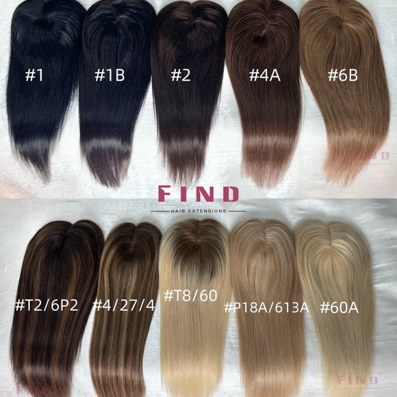 European Luury  Hair Toppers with clips 18 inches - Picture 2 of 4